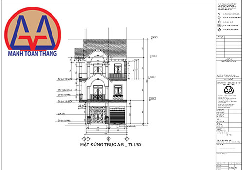 Bản vẽ xin cấp phép xây dựng Thủ Dầu Một, Bình Dương